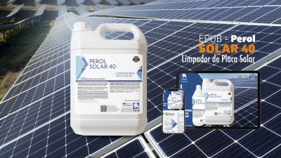 Aumente o Potencial da sua Energia Solar com o Perol Solar 40: Limpeza Eficiente e Conservação Sustentável para Placas Fotovoltaicas.